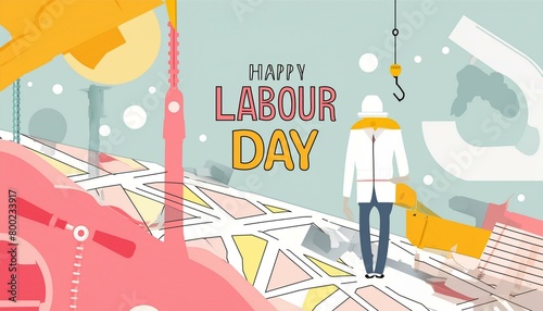 Honoring Workers: Labor Day Vector Design