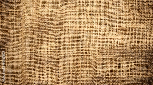 Sackcloth brown detailed pattern textured background. AI generated image
