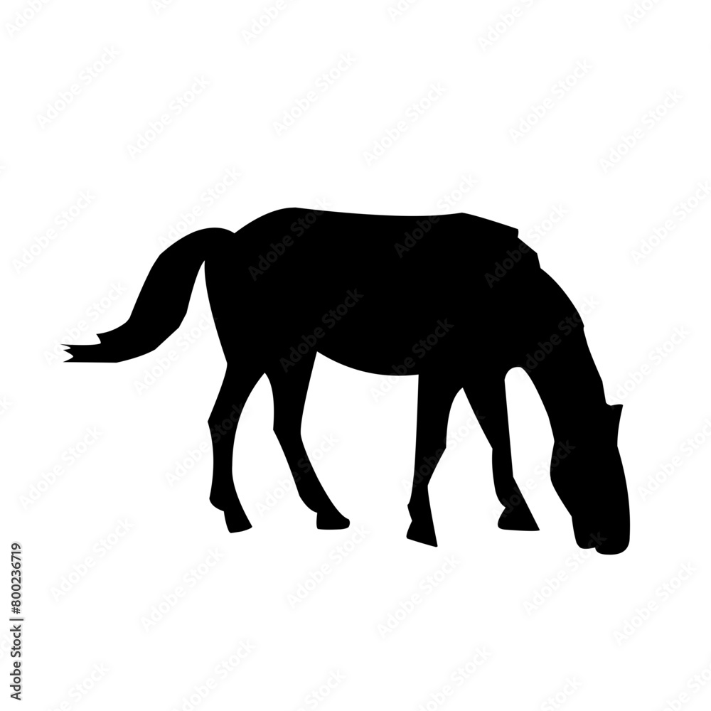 Horse silhouettes graphic vector illustration Horse silhouettes graphic vector illustration
