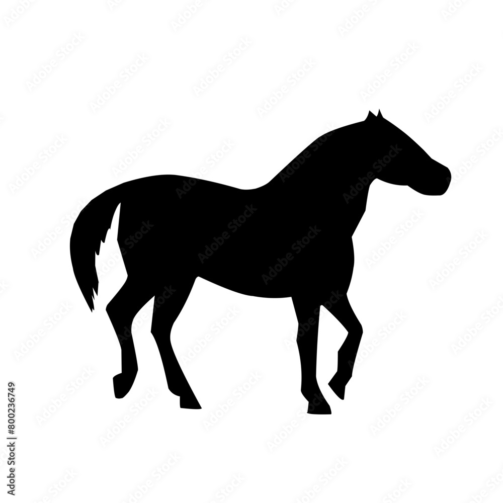 Horse silhouettes graphic vector illustration Horse silhouettes graphic vector illustration