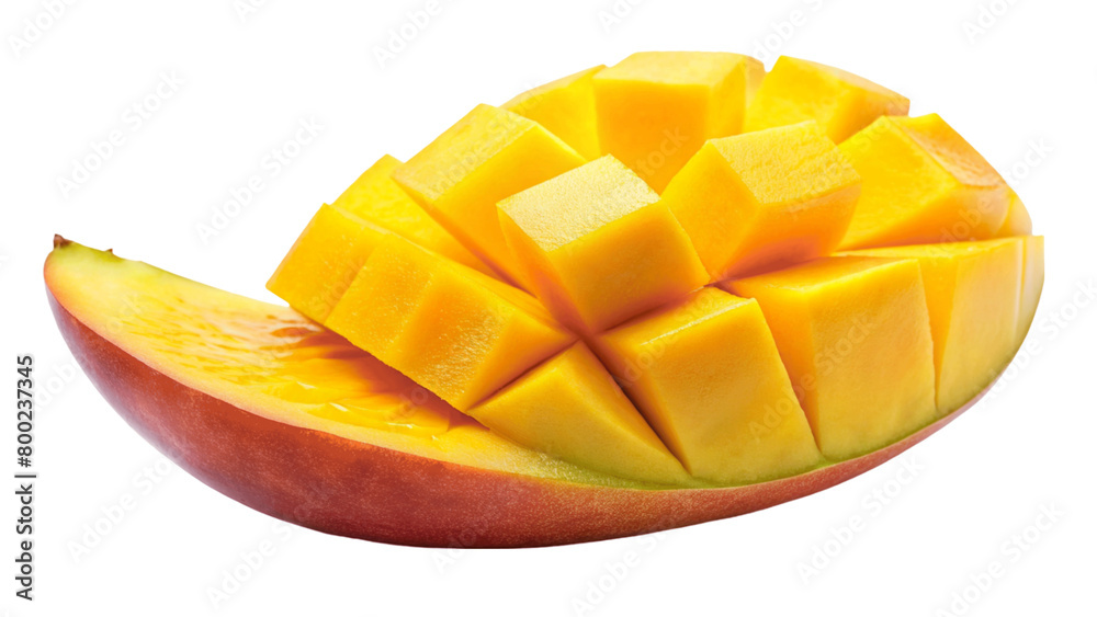 Juicy ripe mango fruits on Transparent background. Juicy ripe mango fruits on Transparent background.