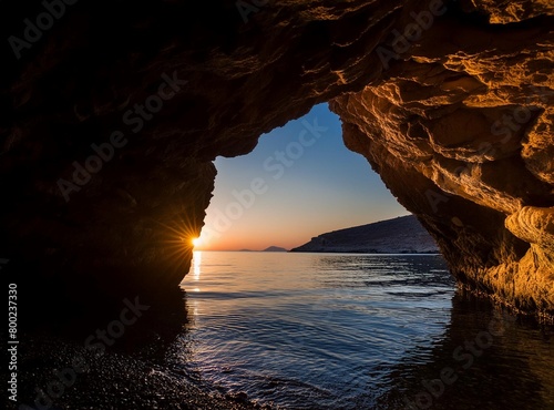 Cave in the coast of the sea in Spain