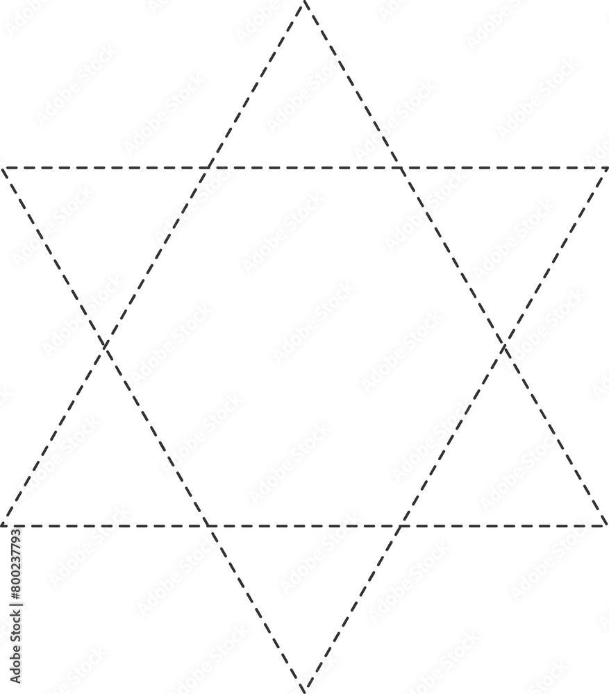 Star dash line Star dash line