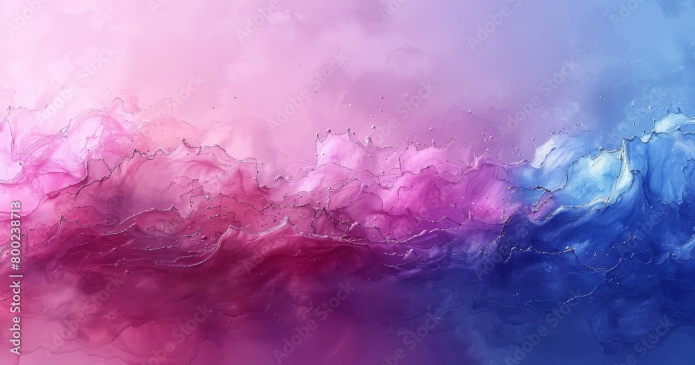 Fototapeta premium Vibrant Abstract Watercolor Background with Expressive Brushstrokes. Creative and Artistic 4K Wallpaper.