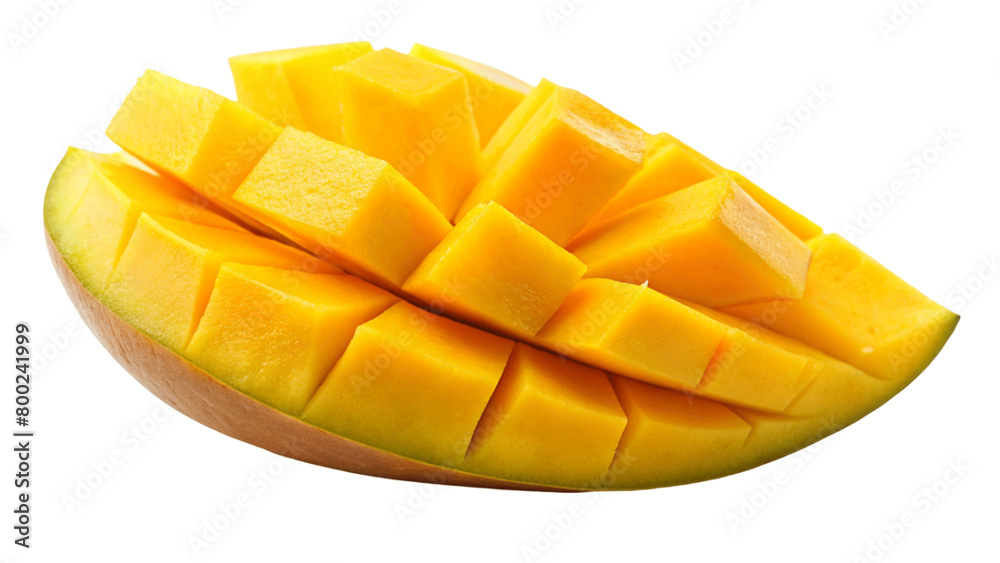 Juicy ripe mango fruits on Transparent background. Juicy ripe mango fruits on Transparent background.