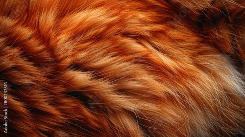 The background image of orange animal fur is textured with animal fur