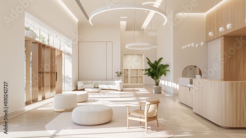Modern Minimalist Lobby Interior Design