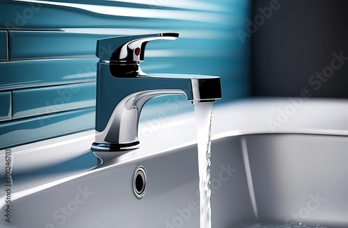 Overuse of water in household chores, such as leaving the chrome faucet on, leads to waste and misuse of water