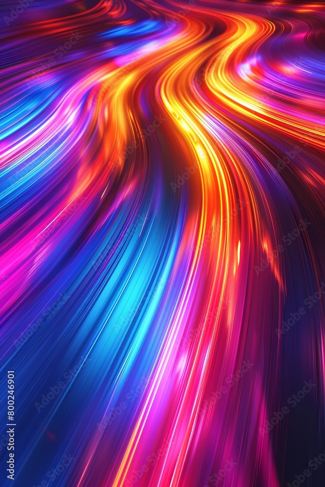 Artificial intelligence generated abstract background with a pattern of light waves.