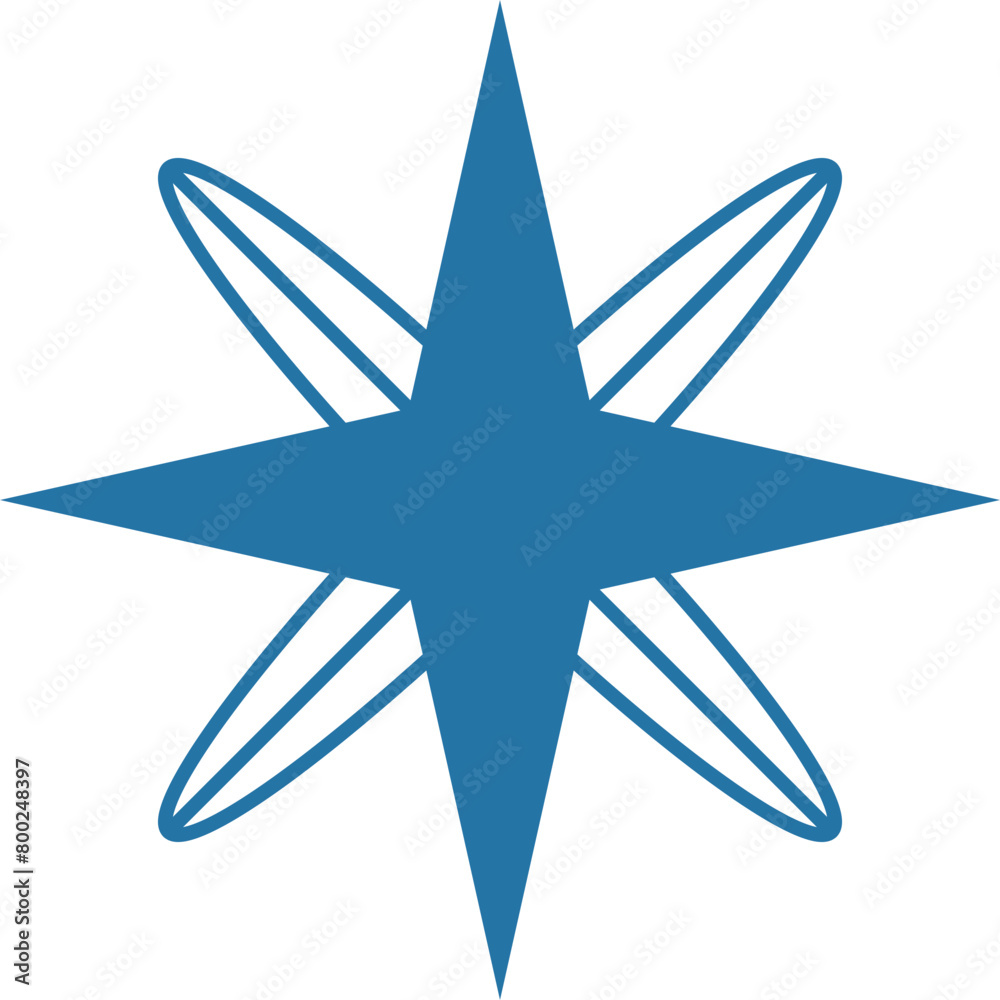 retro futuristic shiny star simple flat outline retro futuristic shiny star simple flat outline