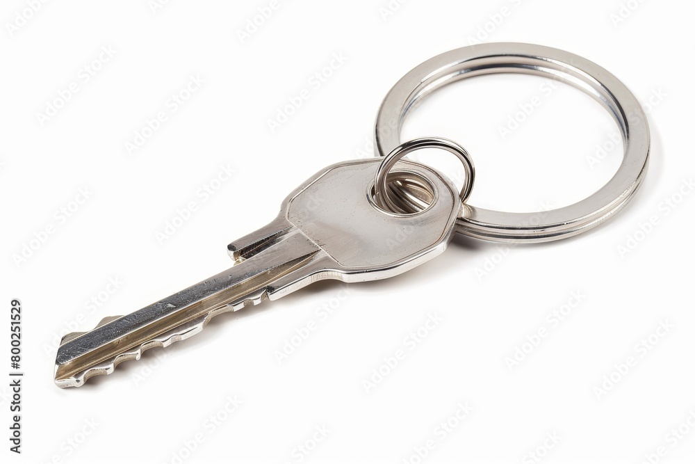 Key ring isolated on white background with clipping path Key ring isolated on white background with clipping path