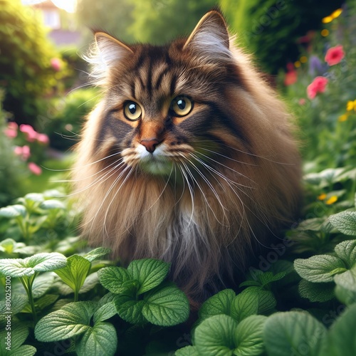 cat in the garden