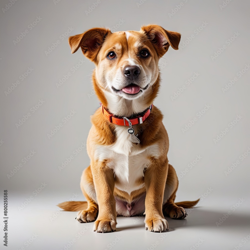 jack russell terrier on white