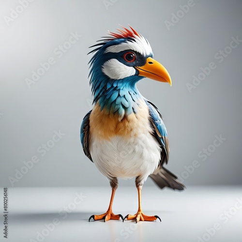 seagull on a white background