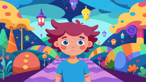 An animated film directed by an artist with highfunctioning autism takes viewers on a journey into the inner world of a child with the condition using. Vector illustration