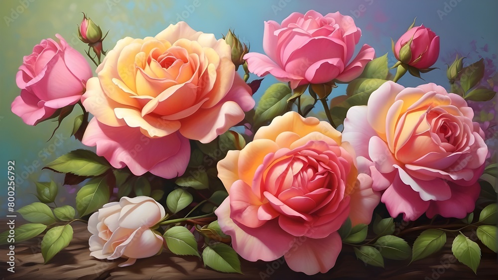 vibrant springtime rose bloom vibrant springtime rose bloom