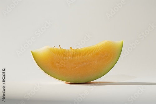 Earl s melon sliced and photographed on white background photo