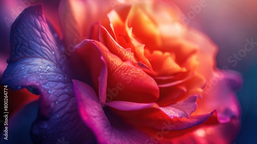 Macro shot of a rose flower © suteeda
