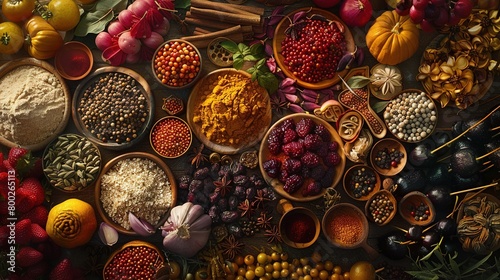 A Tapestry of Tastes Unveiling the Spice where black tones predominate photo