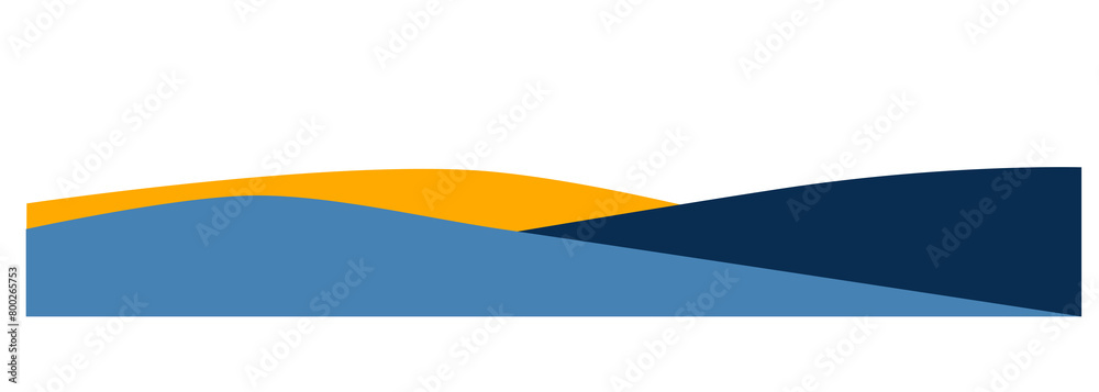 Modern curve footer header border design Modern curve footer header border design