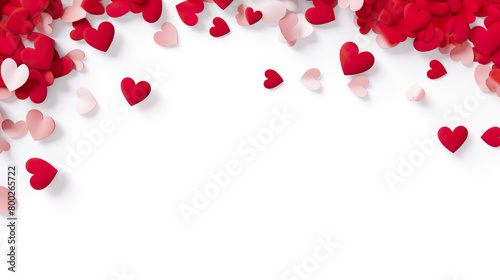 Nicely isolated on a white background for Valentine's Day