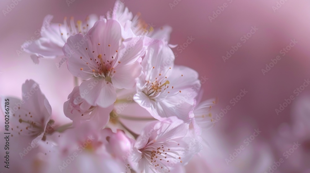 Macro shot of cherry blossoms Macro shot of cherry blossoms