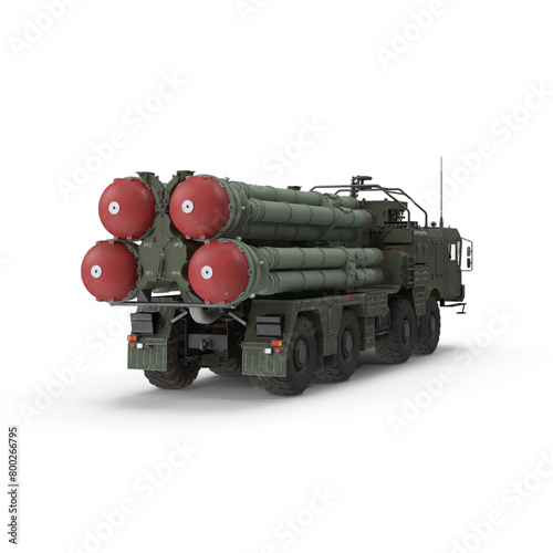 Realistic 3D Isometric S300, S400 missile system. Long range surface to air and anti-ballistic missile system. Military vehicle, Mobile surface to air missile system, The SPYDER Missile Rudder System