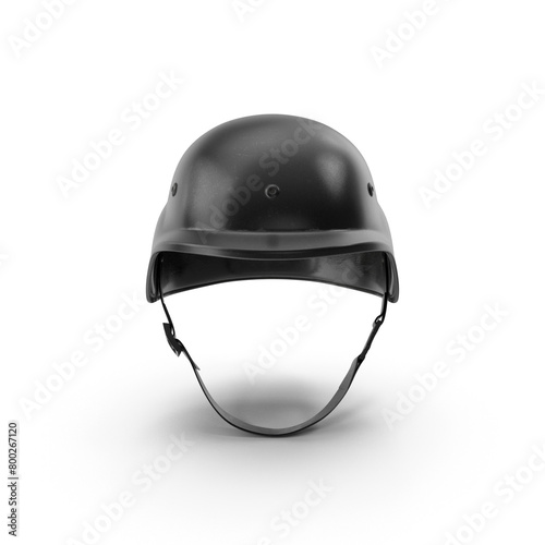 3D realistic Soldier hat or Military hat isolated on a white background, Soldier hardhat. War outfit. Army uniform elements. Protective headwear, headdress, cap