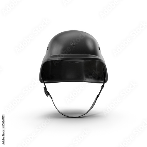 3D realistic Soldier hat or Military hat isolated on a white background, Soldier hardhat. War outfit. Army uniform elements. Protective headwear, headdress, cap