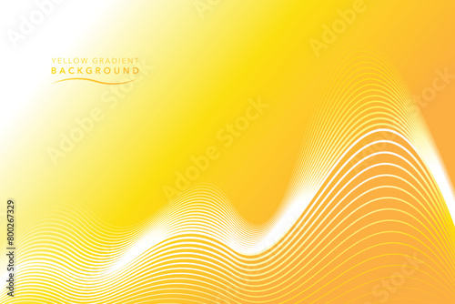 modern abstract yellow line wave background