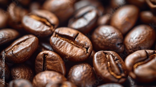 Macro shot of coffee beans