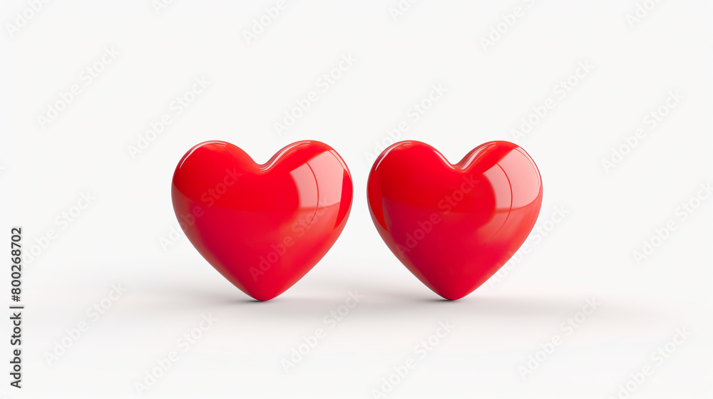 Isolating a realistic Valentine's Day background on a stark white background Isolating a realistic Valentine's Day background on a stark white background