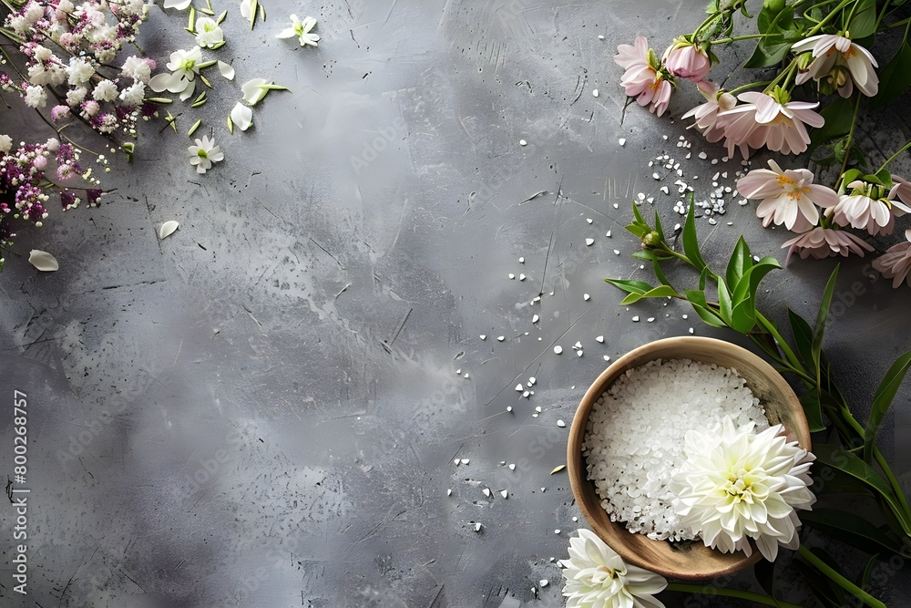 Background with bouquet flowers generative AI Background with bouquet flowers generative AI