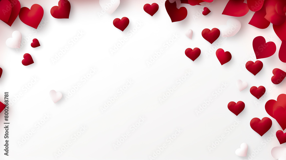Isolating a realistic Valentine's Day background on a stark white background Isolating a realistic Valentine's Day background on a stark white background