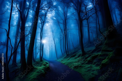 Mysterious Forest and Fantasy lights  © RORON