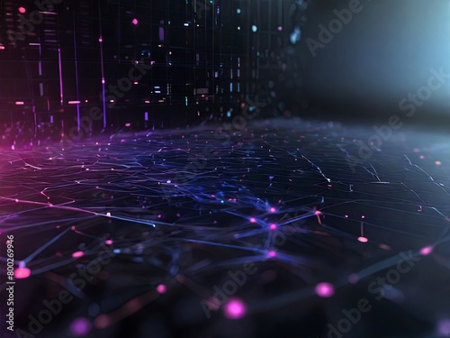 Digital Neon Flow , Fiber Optic Data Streams