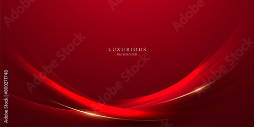 red background design With modern effect elements, vector illustration