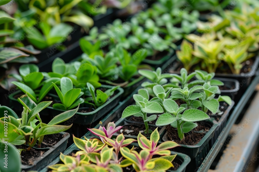 Plants in a tray Plants in a tray