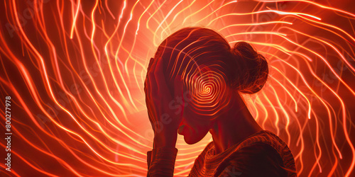 Meniere's Disease: The Vertigo and Hearing Loss - Imagine a person holding their head, surrounded by spinning lines and a faded ear symbol, illustrating the vertigo and hearing loss