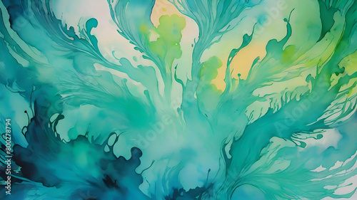  Watercolor paint splash, blotch background with bleed wash and bloom. Blobs of paint, nostalgic watercolor paper texture. Beautiful trendy  impressionist background. 