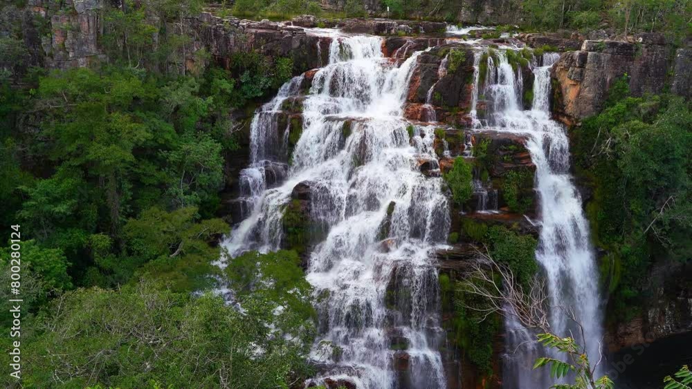 Waterfall Almacegas in Chapada dos Veadeiros, Goias, Brazil Waterfall Almacegas in Chapada dos Veadeiros, Goias, Brazil