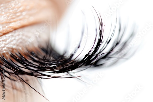 Elegant and Natural Lashes, filled with black bristles on the upper half of each eyelash photo