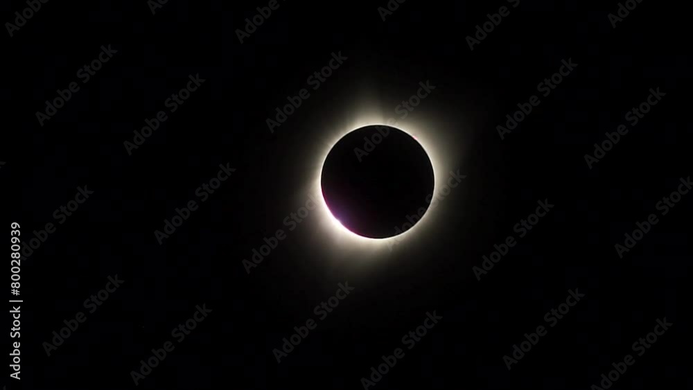Zoom-in on the first diamond ring effect at Contact 2 during a total solar eclipse. Zoom-in on the first diamond ring effect at Contact 2 during a total solar eclipse.