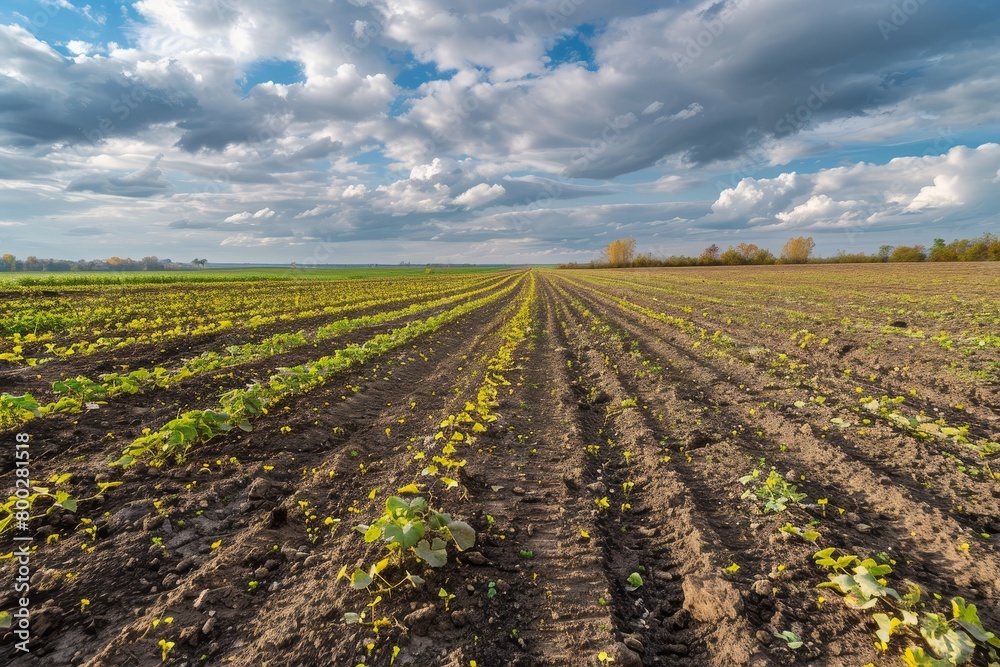 Rapeseed ripening in field for harvesting Oilseed plant Brassica napus