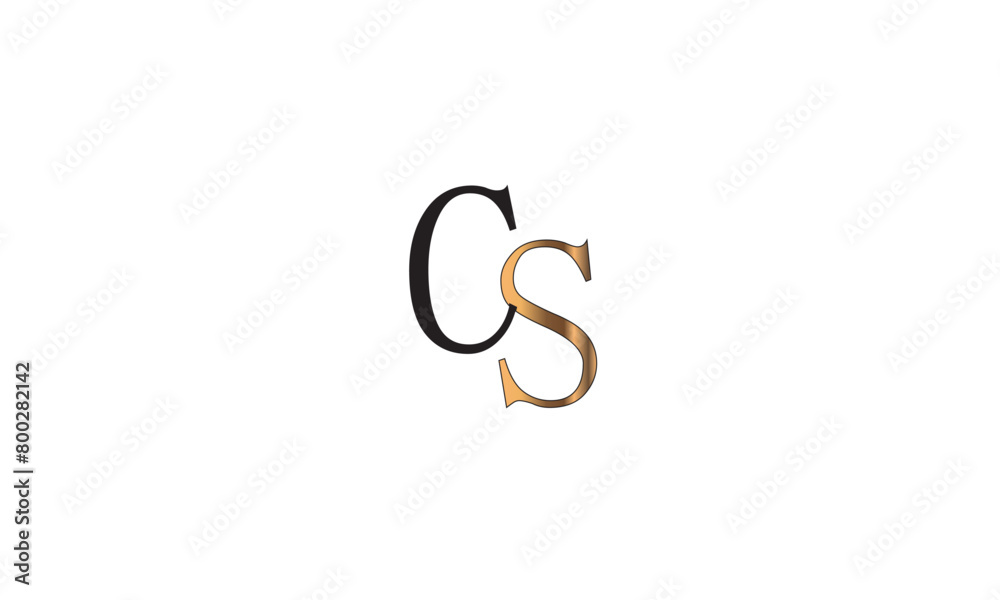 CS, SC, C, S Abstract Letters Logo Monogram