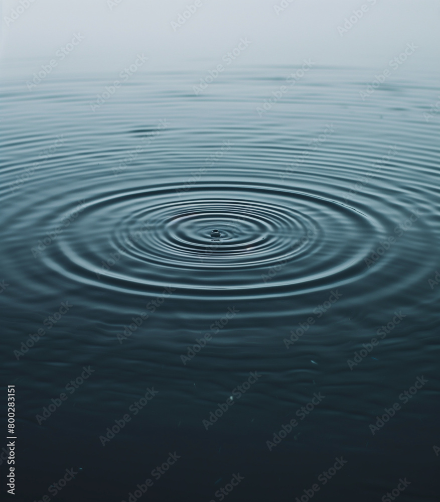 ripples in water.Minimal creative nature and environment concept.Top view