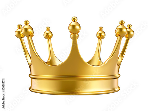 a gold crown with many small spikes
