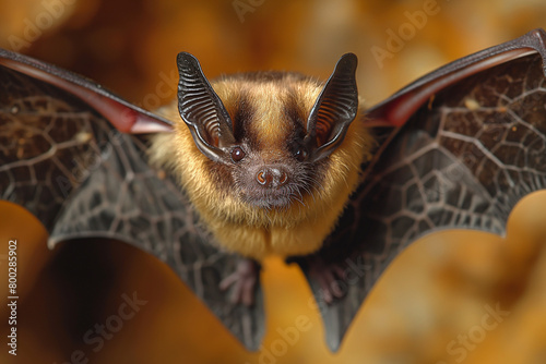Detail of a free-tailed bat photo