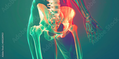 Pelvic Fracture: The Hip Pain and Difficulty Standing - A person with a pained expression, holding their hip area and showing signs of difficulty standing or walking. The hip may appear swollen or bru