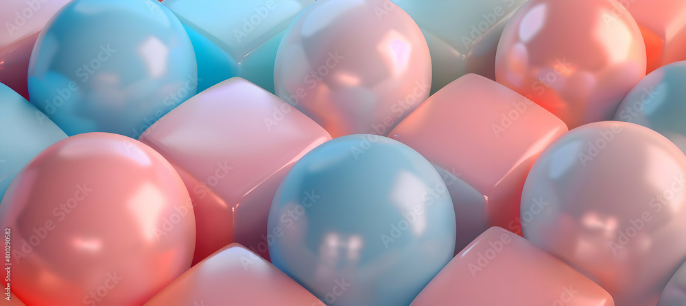 A seamless and soft array of geometric shapes in pastel colors, including coral and baby blue, creating a gentle, soothing visual effect. A seamless and soft array of geometric shapes in pastel colors, including coral and baby blue, creating a gentle, soothing visual effect.